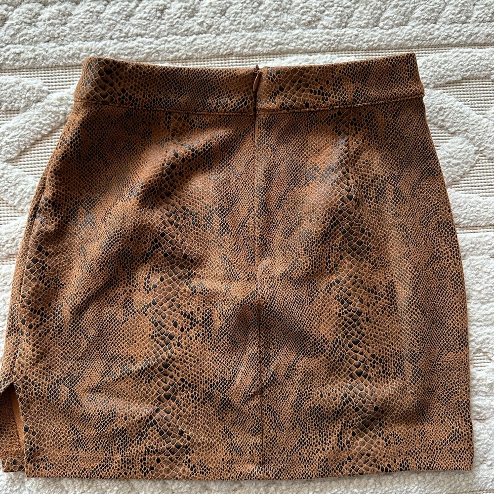 Superdown snakeskin skirt